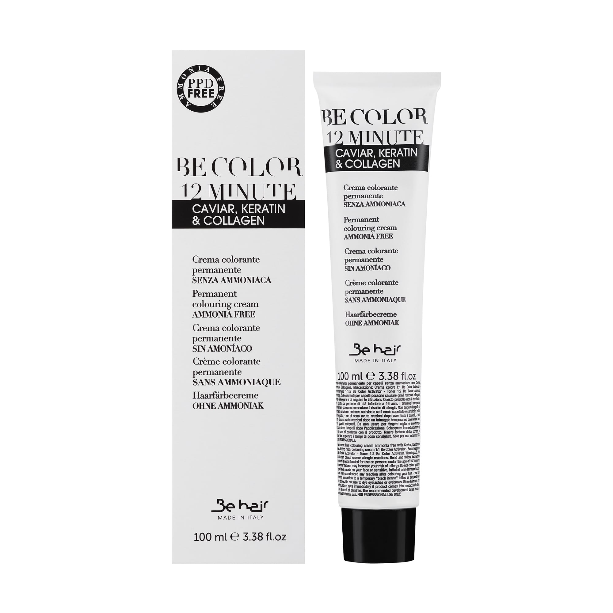 Напівперманентна крем-фарба для волосся Be Hair Be Color Permanent Colouring Cream 12 Minute 8.1 Light Blonde Ash, 100 мл
